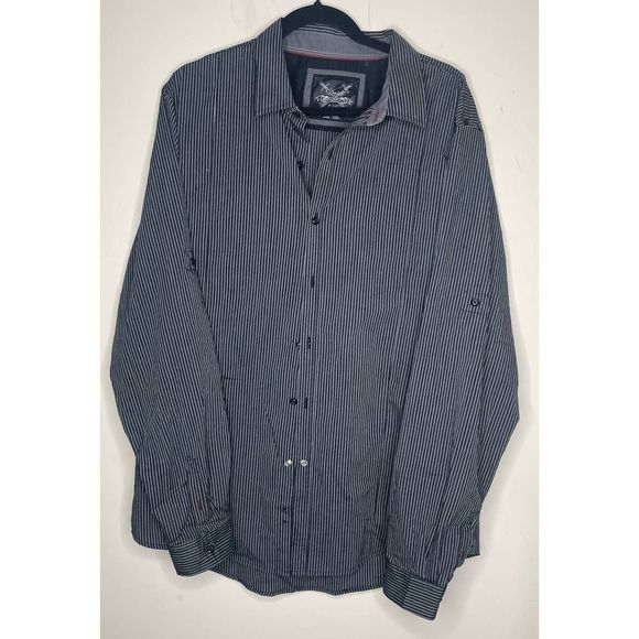 Drill Clothing Company Other - Drill‎ Clothing Company Mens XXL Button Front Long Sleeve Striped Shirt